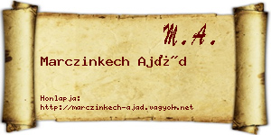 Marczinkech Ajád névjegykártya